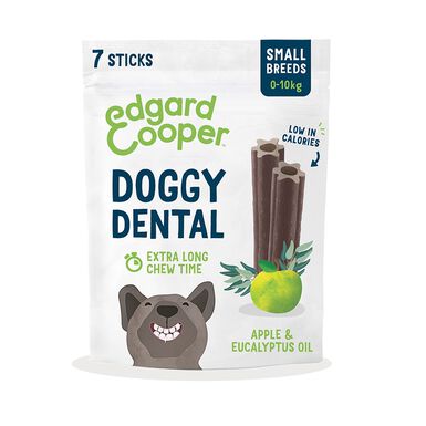 Edgard&Cooper Snacks Dentários Maçã e Eucalipto para cães de raça pequena